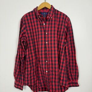 Ralph Lauren Classic Fit Performance Buffalo Plaid Button Down Shirt Large